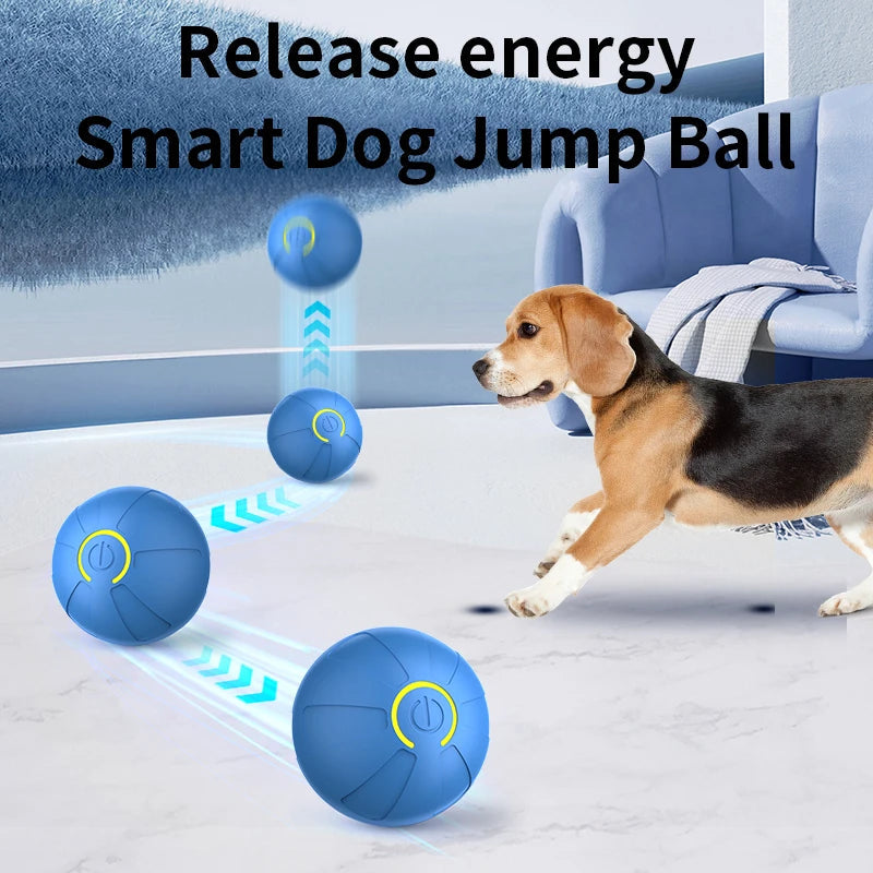 Smart Dog Toy Ball Automatic Interactive Pet Electronic Rolling USB Rechargeable Moving Bouncing for Puppy to Large dog Chew Toy Brinira