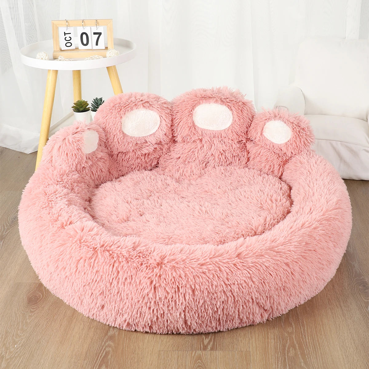 Fluffy Dog Bed Winter Plush Kennel Accessories Pet Products Large Dogs Beds Bedding Sofa Basket Small Mat Cats Big Cushion Puppy Brinira