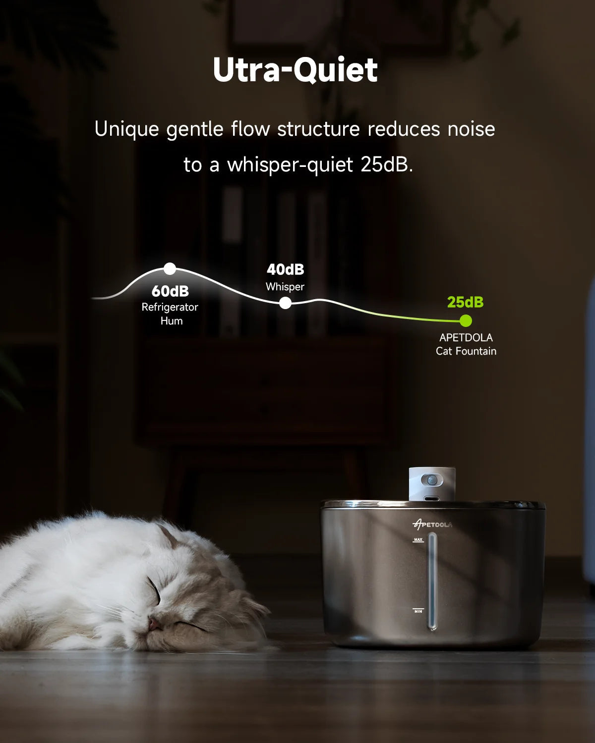 APETDOLA 4L Wireless Cat Water Fountain Auto Sensor Drinking Fountain For Cats Dog Drinker Pet Water Dispenser Accessories Brinira