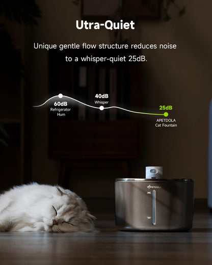 APETDOLA 4L Wireless Cat Water Fountain Auto Sensor Drinking Fountain For Cats Dog Drinker Pet Water Dispenser Accessories Brinira