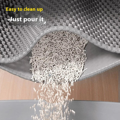Extra Large Cat Litter Mat Heavy Duty Waterproof 2 Layer Non Slip Washable Pet Floor Protector Litter Box Sand Stopper Brinira