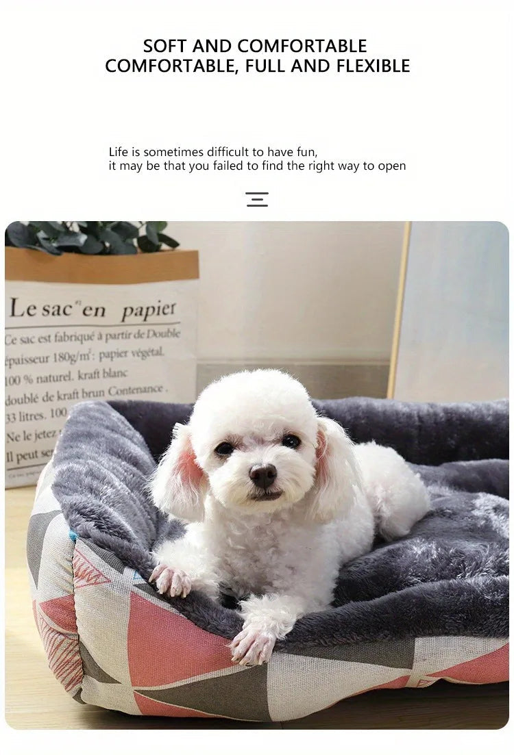 Pet Dog Bed Sofa Mats Winter Pet Products Coussin Chien Accessories Dogs Basket Supplies For Large Medium Small House Cat Bed Brinira