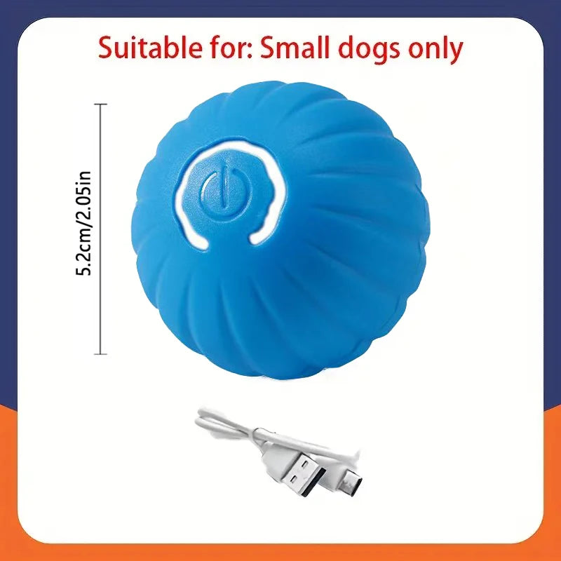 Smart Dog Toy Ball Automatic Interactive Pet Electronic Rolling USB Rechargeable Moving Bouncing for Puppy to Large dog Chew Toy Brinira