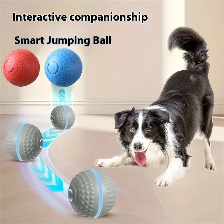 Smart Dog Toy Ball Automatic Interactive Pet Electronic Rolling USB Rechargeable Moving Bouncing for Puppy to Large dog Chew Toy Brinira