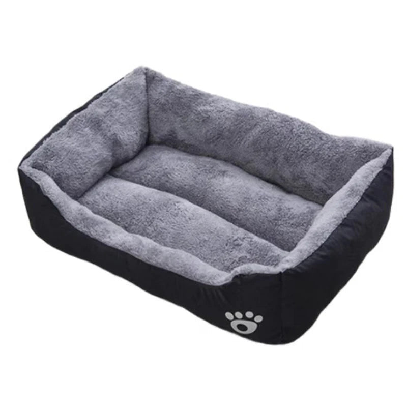 Black Dog Bed Plush Sleeping Bed for Large, Medium and Small Dogs, Non-Slip and Bite-Resistant Pet Sleeping Mat Brinira