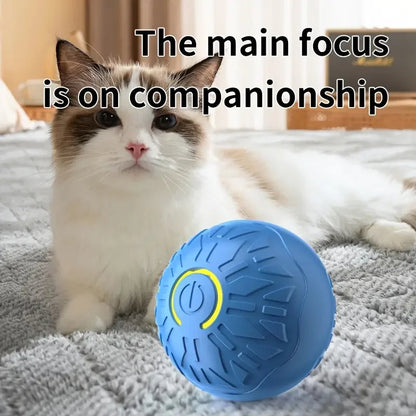 Smart Dog Toy Ball Automatic Interactive Pet Electronic Rolling USB Rechargeable Moving Bouncing for Puppy to Large dog Chew Toy Brinira