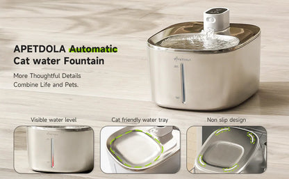 APETDOLA 4L Wireless Cat Water Fountain Auto Sensor Drinking Fountain For Cats Dog Drinker Pet Water Dispenser Accessories Brinira