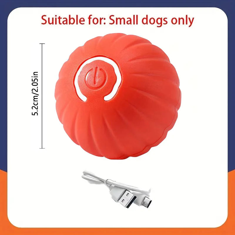 Smart Dog Toy Ball Automatic Interactive Pet Electronic Rolling USB Rechargeable Moving Bouncing for Puppy to Large dog Chew Toy Brinira