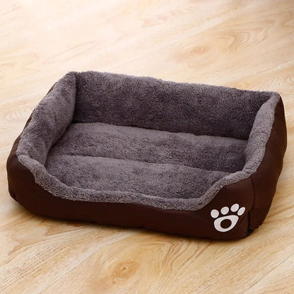 Black Dog Bed Plush Sleeping Bed for Large, Medium and Small Dogs, Non-Slip and Bite-Resistant Pet Sleeping Mat Brinira