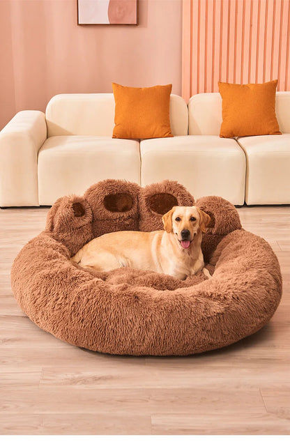 Fluffy Dog Bed Winter Plush Kennel Accessories Pet Products Large Dogs Beds Bedding Sofa Basket Small Mat Cats Big Cushion Puppy Brinira