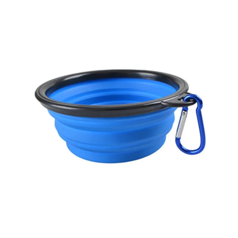 Portable Pet Food Bowl  Durable TPR Bowl  Cat and Dog Food Pet Silicone Collapsible Bowl Portable Travel Outdoor Water Food Bowl Brinira