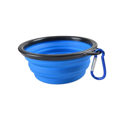 Portable Pet Food Bowl  Durable TPR Bowl  Cat and Dog Food Pet Silicone Collapsible Bowl Portable Travel Outdoor Water Food Bowl Brinira