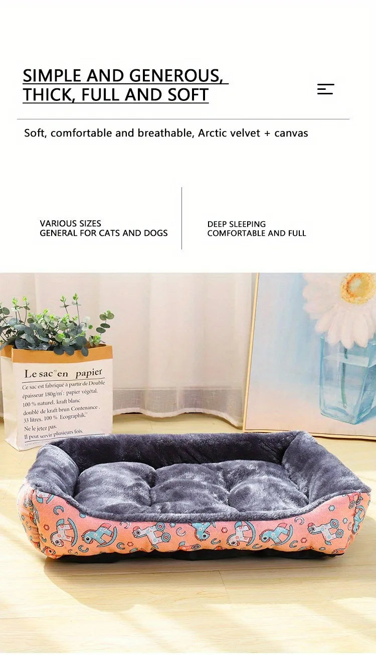 Pet Dog Bed Sofa Mats Winter Pet Products Coussin Chien Accessories Dogs Basket Supplies For Large Medium Small House Cat Bed Brinira