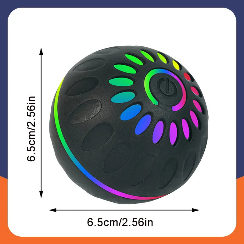 Smart Dog Toy Ball Automatic Interactive Pet Electronic Rolling USB Rechargeable Moving Bouncing for Puppy to Large dog Chew Toy Brinira