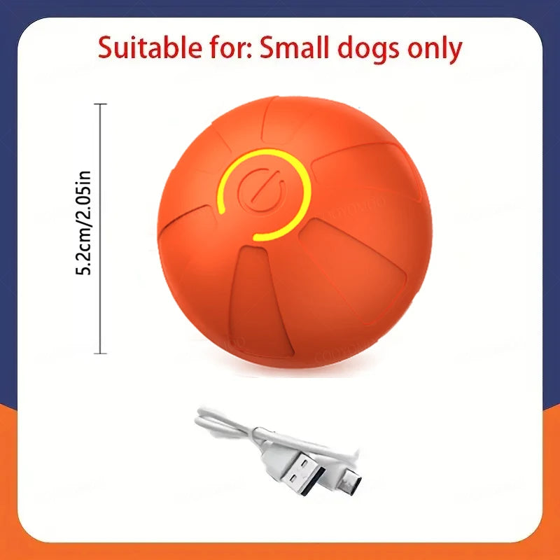 Smart Dog Toy Ball Automatic Interactive Pet Electronic Rolling USB Rechargeable Moving Bouncing for Puppy to Large dog Chew Toy Brinira