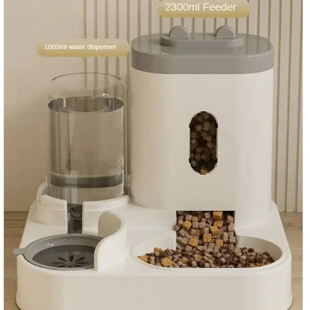 Automatic Feeder Dog Cat Food Bowl With Water Fountain Large Capacity Pet Food Storage Dispenser Container Puppy Pet Accessories Brinira