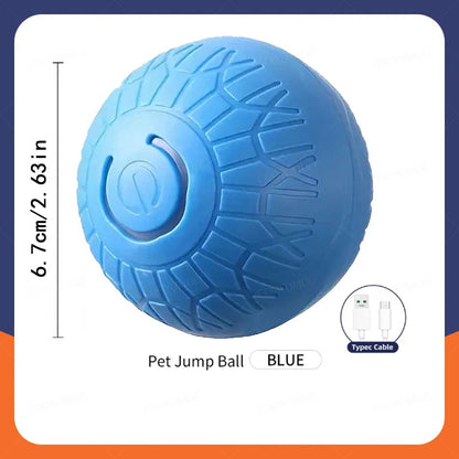 Smart Dog Toy Ball Automatic Interactive Pet Electronic Rolling USB Rechargeable Moving Bouncing for Puppy to Large dog Chew Toy Brinira