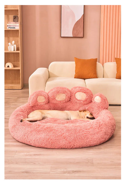 Fluffy Dog Bed Winter Plush Kennel Accessories Pet Products Large Dogs Beds Bedding Sofa Basket Small Mat Cats Big Cushion Puppy Brinira