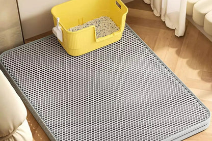 Extra Large Cat Litter Mat Heavy Duty Waterproof 2 Layer Non Slip Washable Pet Floor Protector Litter Box Sand Stopper Brinira