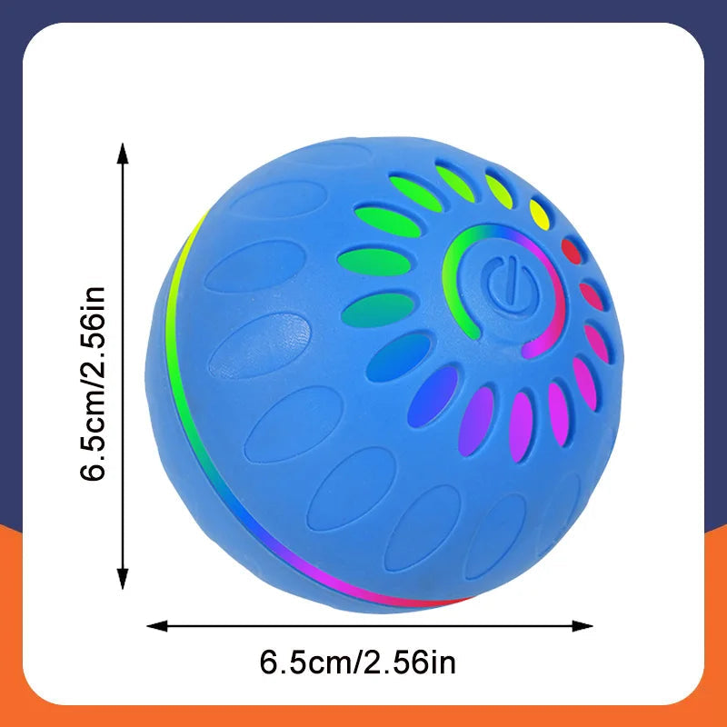 Smart Dog Toy Ball Automatic Interactive Pet Electronic Rolling USB Rechargeable Moving Bouncing for Puppy to Large dog Chew Toy Brinira