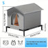 Stray Cat Houses with Mat Waterproof Winter Warm Shelter Foldable Pet Cave Nest Sleeping Beds for Outdoor Cats Small Dog Puppies Brinira