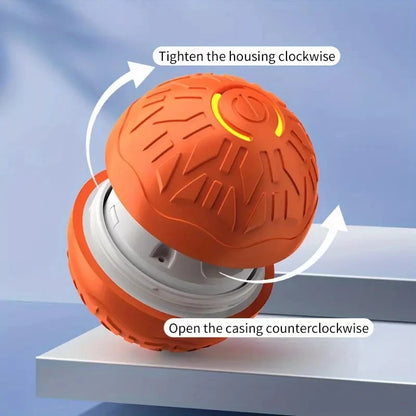 Smart Dog Toy Ball Automatic Interactive Pet Electronic Rolling USB Rechargeable Moving Bouncing for Puppy to Large dog Chew Toy Brinira