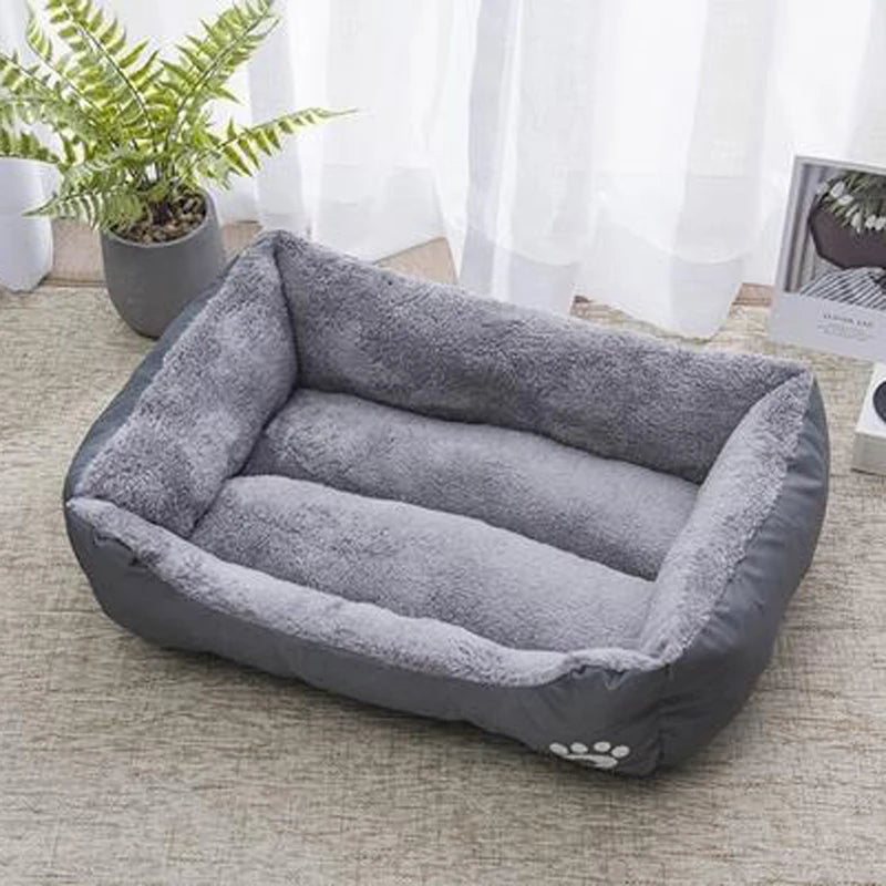 Black Dog Bed Plush Sleeping Bed for Large, Medium and Small Dogs, Non-Slip and Bite-Resistant Pet Sleeping Mat Brinira