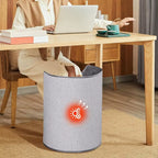 Silent Foldable Leg Warmer Pro - under Desk Electric Foot Heater with Thermostat & Auto Shut off for Office Home Timer